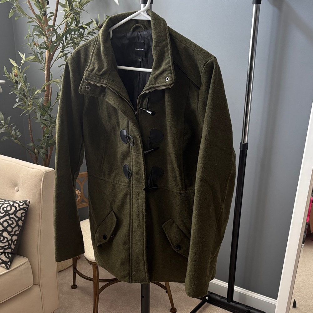 Rampage Olive Green Pea Coat